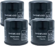 (4 Pack) 15410-MFJ-D01 15410-MFJ-D02 15410-MCJ-000 15410-MCJ-003 15410-MCK-A00 Oil Filter Compatible