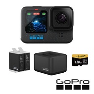 GoPro HERO 12 Black 大滿足套組 (HERO12單機+Enduro雙座充+雙電池+128G記憶卡) 公司貨
