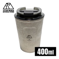 TITAN MANIA Tumbler with Lid 400ml Lightweight & Durable Vacuum Insulated Keeps Drinks Hot & Cold St