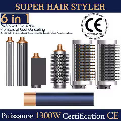 SenCiciMen X9 Multi Hair Styler Curling Iron Hair Hot Air Brush Curling Barrel Hair Dryer Salon Prof