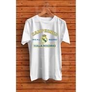 Real Madrid T-shirt Real Madrid Campeones Hala Madrid Football T-shirt
