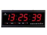 Jinheng นาฬิกาติจิตลอลขนาดใหญ่ HB-4819 นาฬิกาดิจิตอล LED แขวนผนัง มี4สี แข็งแรงทนทาน แถมฟรี! Adapter