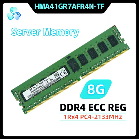 HMA41GR7AFR4N-TF DDR4 8GB 2133MHz 1Rx4 ECC REG RDIMM RAM PC4-2133P 8G Server Memory for X99 Motherbo