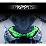 Suitable for 675SR-R Modified Crystal Color Headlight Stickers, 675SR Motorcycle Tail Light Color Ch