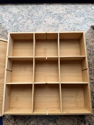 全新Bamboo Storage Box 竹製玩具展示架/儲物盒