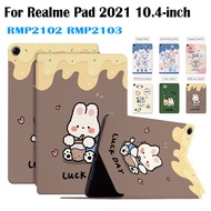 For Realme Pad 10.4-inch 2021 Fashion Cute Cartoon Flip Stand Cover For RealmePad RMP2102 RMP2103 Hi