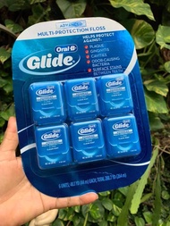 [HCM]Chỉ nha khoa ORAL-B Glide Advanced Multi Protection Floss Clear Mint Set 44m x6 hộp