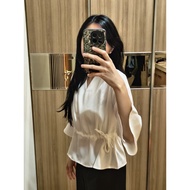 Geisha brand white top women's office work Blouse