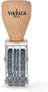 COLOP Vintage Pro Heavy Duty Date Stamp, US Format MMM-DD-YYYY, for Business and Office, 1/16” or 1.
