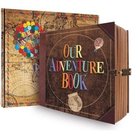 Our Adventure Book Travel Diary Themed Photo Book, 1/2 Sets Retro Style Travel Souvenir, Wedding Gif