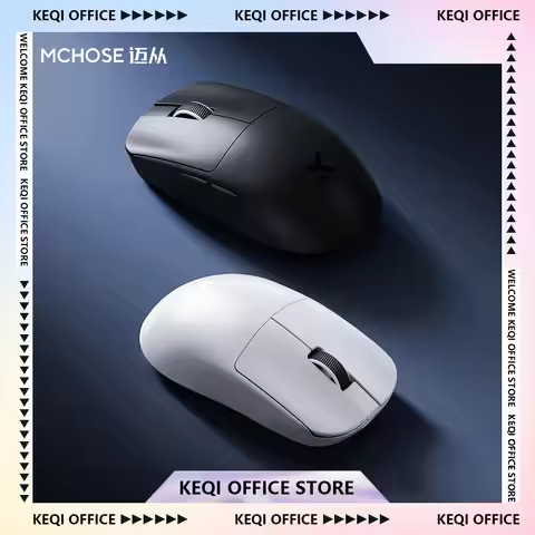 MCHOSE L7 Ultra E-sports Mouse 8K PAW3395 Portable Lightweight Rechargable 2.4G Wireless BT 3-mode M