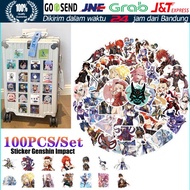 Sticker Genshin Impact 100Pcs Anti Air Stiker Vinil Genshin Impact