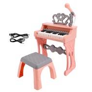 ของเล่นเปียโนเด็ก 25 คีย์ Piano keyboard toy พร้อมขาตั้งและเก้าอี้ ไมโครโฟน  มีเพลงในตัว 22 เพลง + เ
