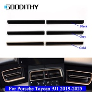 Car Accessories Front Air Ventilation Left Right Middle AC Air Vent Grille Outlet Trim Strip  For Po