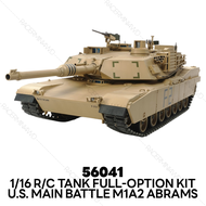 TAMIYA 1/16 R/C U.S. Main Battle Tank M1A2 Abrams Full-Option Kit 56041
