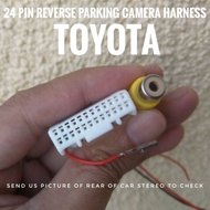 in stock 24 Pin Reverse Parking Camera Harness Rear View Connector for Toyota Hilux Revo/ Toyota Lit