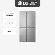 [Pre-Order] LG Side-by-Side Fridge GS-B6473PY 647L | Smart Inverter Compressor™ | Prime Silver