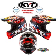 KYT SKYHAWK Temper Red MX Helmet