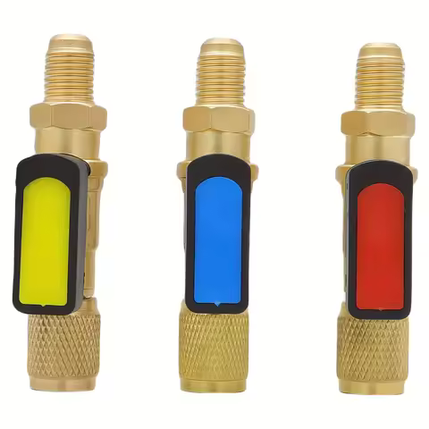 Mythtiger Copper Air Conditioner Refrigerant Filling Valve Kit - R410a & R32R22 Safety Ball Valve Ad