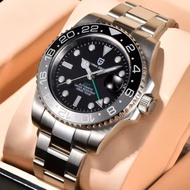 Pagani Design Original 40mm Men Automatic Watch GMT Ceramic Bezel 100M Watertight Stainless Steel Me