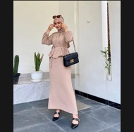 One set Diandra rok set atasan wanita/stelan wanita material crinkle air flow premium/stelan wanita