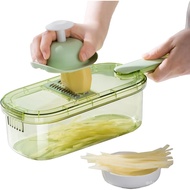 6-In-1MandolineSlicerwithStorageBin&HandleByPREMIUS,PlasticContainerBinWithStainlessSteelBlades,Incl