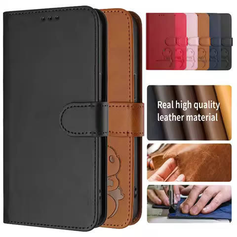 Flip Leather Case for Samsung Galaxy F05 M05 4G F15 M15 5G Coque SM-E055F E156B Card Wallet Cover Ma
