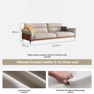 โซฟาหนัง โซฟาสนาม genuine leather sofa L Shape living room furniture