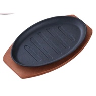 Thick Rectangular Cast Iron Grill Pan