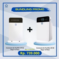 PROMO BUNDLING COVENANT AIR PURIFIER AP-05+COVENANT AIR PURIFIER AP-02 PEMBERSIH UDARA -Cahaya Megah