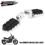 Motorcycle Adjustable Aluminum FootRests Footpeg Front Foot Rests Pegs For CFMOTO 700 CLX 700CLX 700