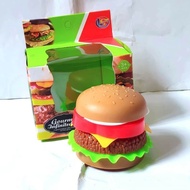 MAINAN ANAK CEWEK COWOK PEREMPUAN MAKANAN JUNK FOOD HAMBERGER