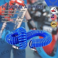PU Air Hose Recoil Air Hose Compressor Pipe Pneumatic Spring Tube Compressor Hose Compressor Angin