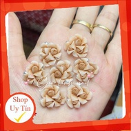 3-petal rose | Toenail flowers (set of 2 flowers/10 flowers)