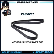 FAN BELT 4PK835 (SUTERA,SWIFT 05)  MITSUBOSHI / OEM  SPM