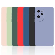 Honor100 Honor100Pro Honor90 Honor90GT Honor90Pro Square Liquid Silicone TPU Shockproof Phone Case For Honor 100 90 GT Pro Anti-Fingerprints Phone Back Cover Protector