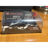 Brumm Brand, 1/43 Scale, 1959 Cooper T51 F1 Racing Model jack brabham Seat No. 12 Driver, 1959 Champ