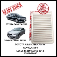 Toyota Air Filter Camry Acv40 ACV50 , Lexus ES250 Acv60 Engine Air Filter OEM Spare Part - 17801-280