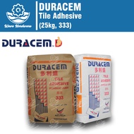 DURACEM Tile Adhesive / Cement Gum (White / Grey, 25kg, 333)