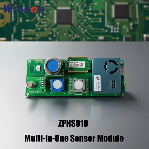1pc Winsen ZPHS01B Multi-in-One Sensor Module for CO2, PM2.5, CH2O, O3, CO, TVOC, NO2 Temperature, H