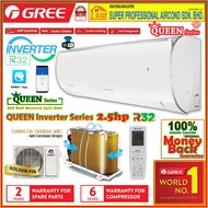 Gree 2.5hp Inverter Air Conditioner Queen Series GWC24ACE-K6DNA5E/I &amp; GWC24ACE-K6DNA1E/O ((WiFi Smart Control)) R32 Premium Inverter Cold Plasma (ion) Purification