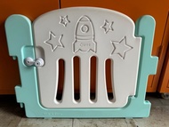 Caraz playmat套裝 綠白色7+1圍欄 淺米灰色地墊 送配件