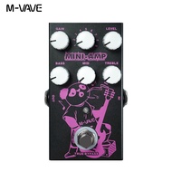 M-VAVE Guitar Effect Pedal MINI-AMP Pre-amp Simulation Effect Pedal 9 Classic Amp Effects 3 Band EQ 