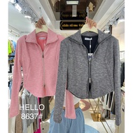 HELLO SHOP TOP 8637 TURTLE NECK LONG SLEEVE TANK TOP BANGKOK (HL8637)