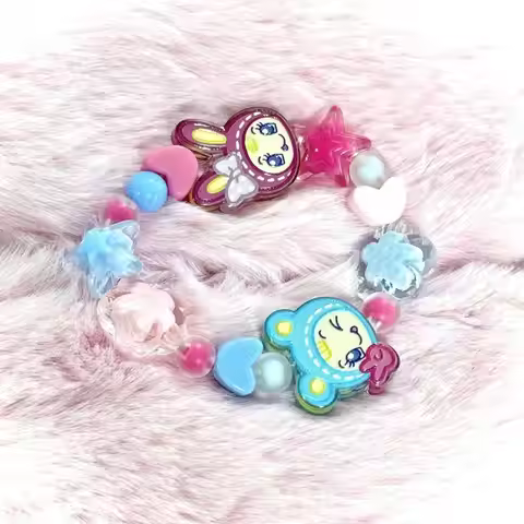 Kawaii Cartoon Mezzo Piano Berrie Bracelet Kawaii Creative Peripheral Decoration Sweet Colon Hand Ch