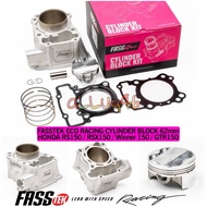 Fasstek Racing RS150 62MM 63MM 65MM 68MM 70MM CERAMIC CYLINDER BLOCK KIT W/ FORGED PISTON