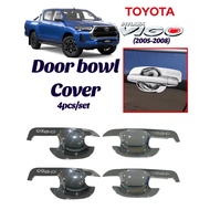 CPAO Toyota Hilux Vigo 2005-2008 Car Door Handle Bowl Cover Trim Door Bowl Cover Chrome Finish(9173)