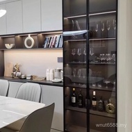 Wholesale Minimalist Bookcase Door Comes Glass Door Double Door Glass Door Factory One Half Wine Cab
