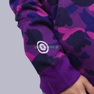 Bape Purple Camo Shark Fullzip Hoodie