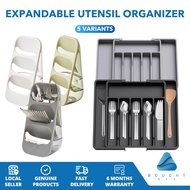 Expandable Utensil Tray Organizer, Adjustable Cutlery Drawer Organizer for Kitchen